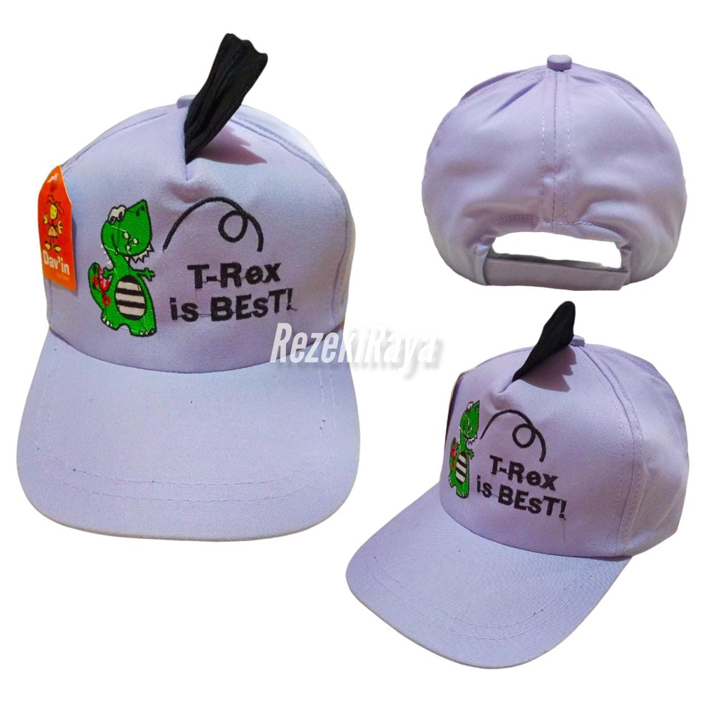 Topi Karakter Anak Dino Lilac Topi Anak Murah