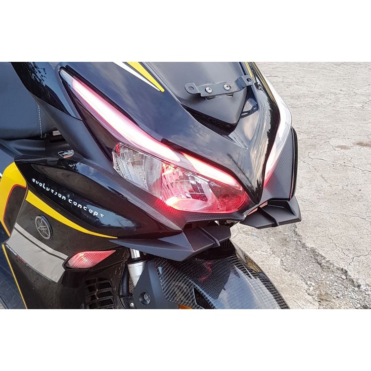 Winglet AEROX NEW 2021-winglet yamaha aerox  CONECTED new 155cc 2021 winglet sayap depan lampu yamaha aerox terbaru 2021