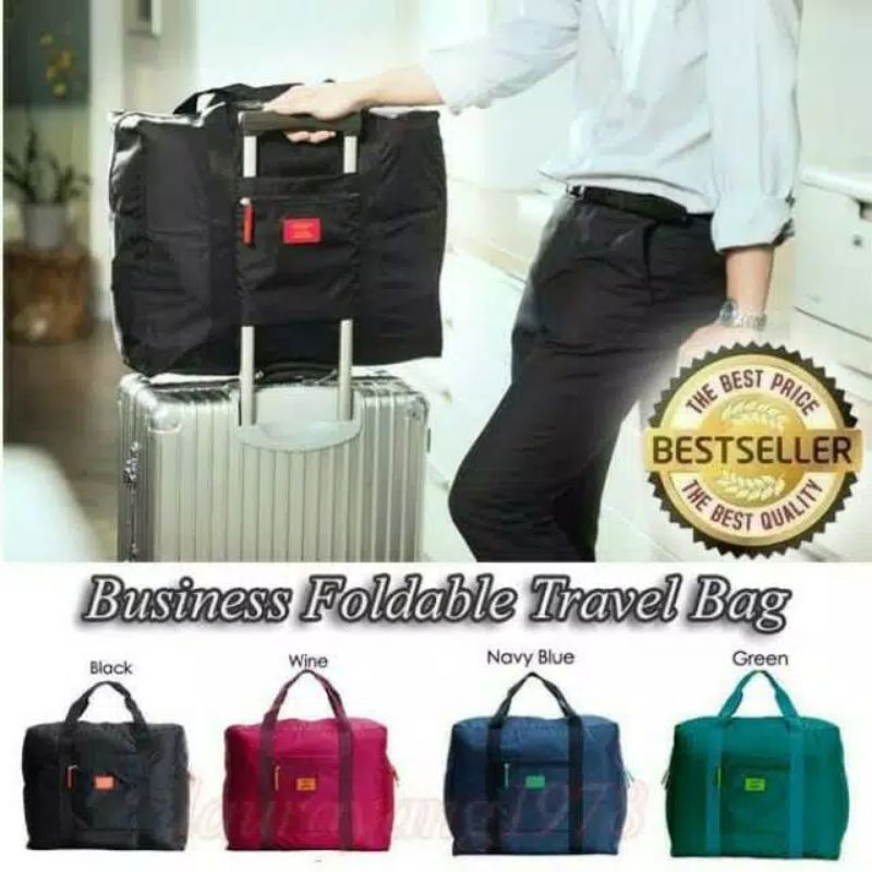 Medan Termurah Travel bag Import Tas travel lipat simple parasut tebal