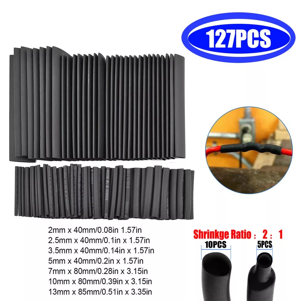 HEAT SHRINK TUBE ISOLASI SOLATIP BAKAR PELAPIS PELINDUNG KABEL LISTRIK