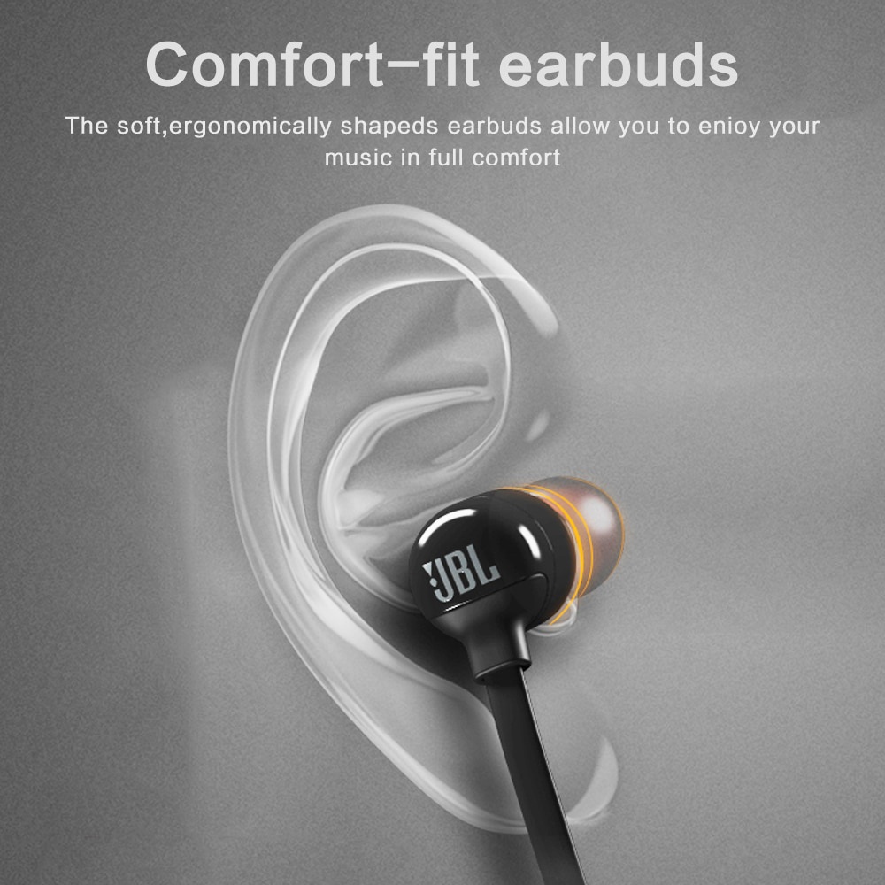 Jbl T110 Headset Kabel 3.5mm Dengan Mikrofon Stereo Bass