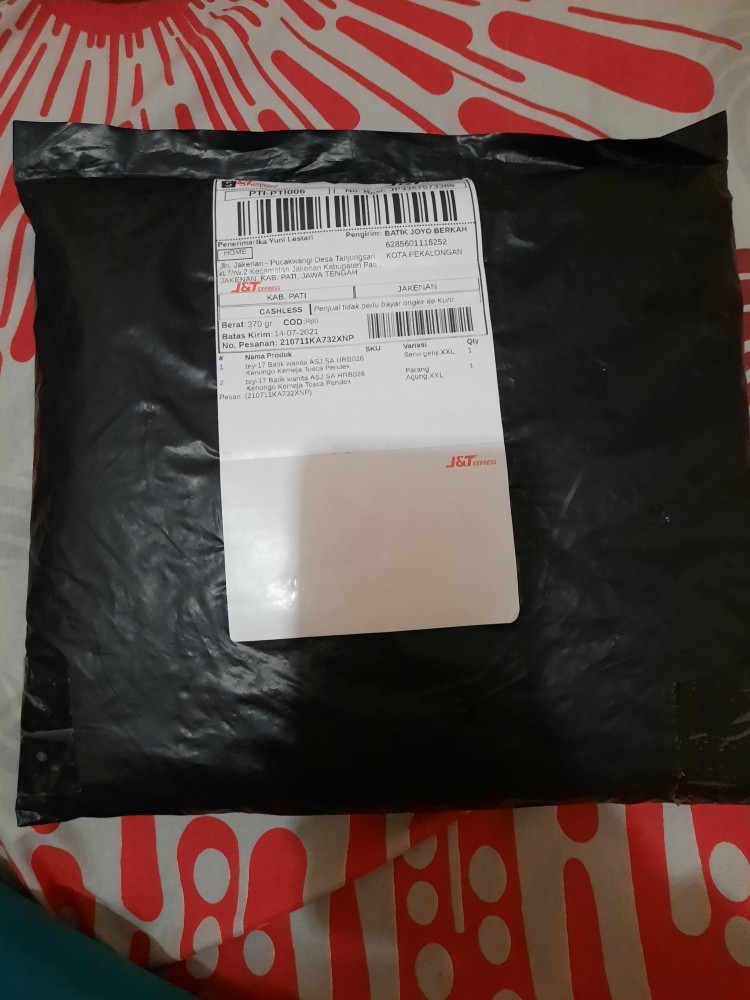 Tey-17 Batik Wanita Asj Sa Hrb026 Kenongo Kemeja Tosca Pendek