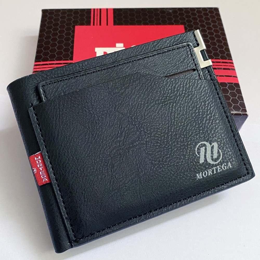 SHOPEE 6.6 SUPER SALE!! Fashion Dompet Pria Multicard M920 Dompet Kulit Pendek Premium - Black