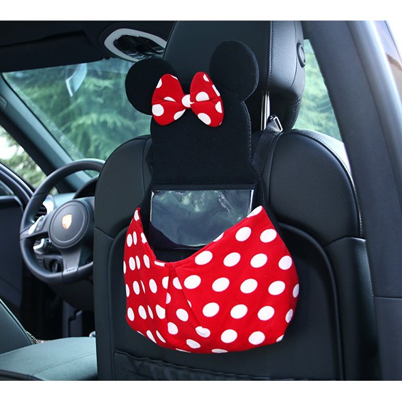 Tas Penyimpan Belakang Jok MICKEY MINNIE MOUSE with Phone Display Pouch