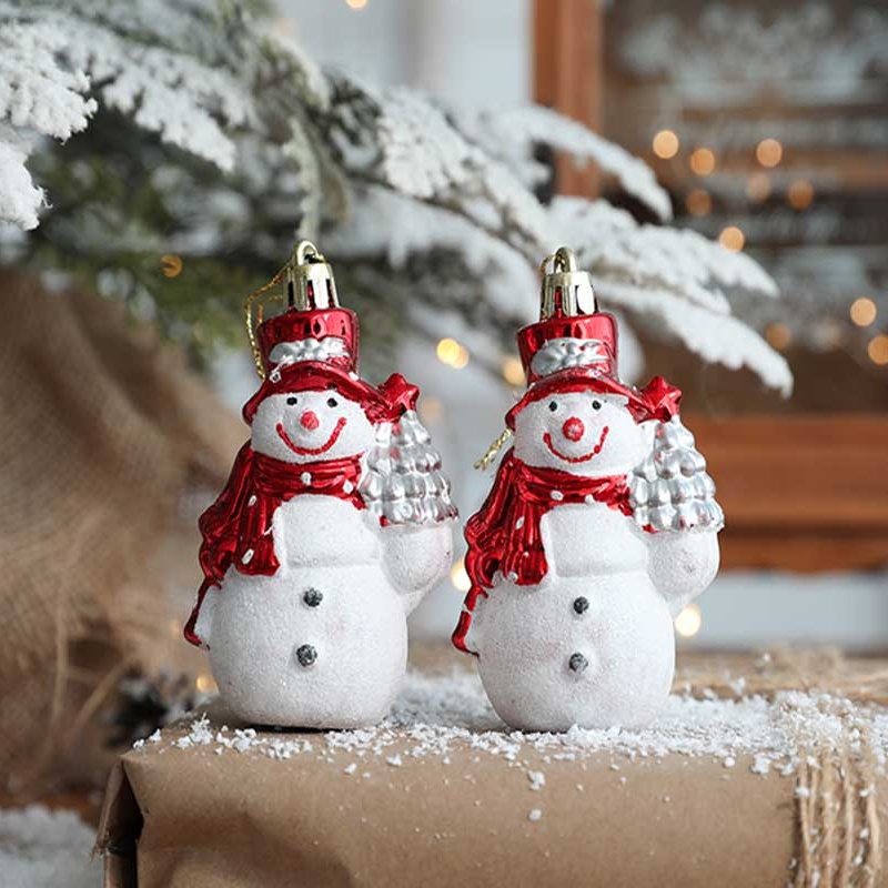 2pcs Liontin Boneka Snowman Pentagram Untuk Dekorasi Kamar Tidur Anak