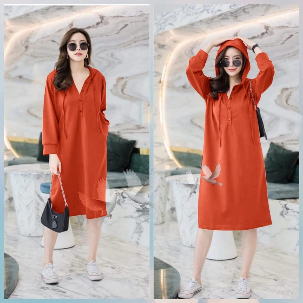 Toply shop Dres hoodie wilona jumbo