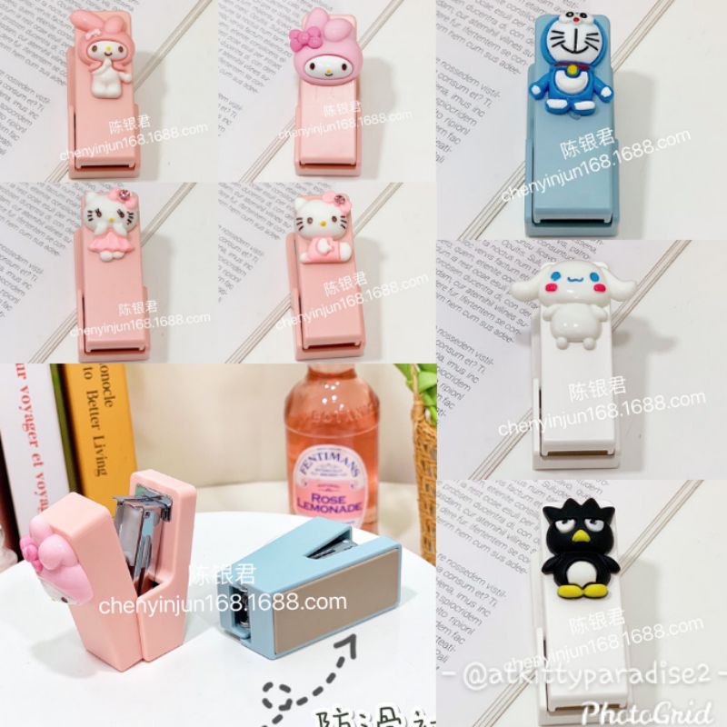 

Stapler Staples Mini + Isi Karakter My Melody Hello Kitty Doraemon Cinnamoroll Badtzmaru