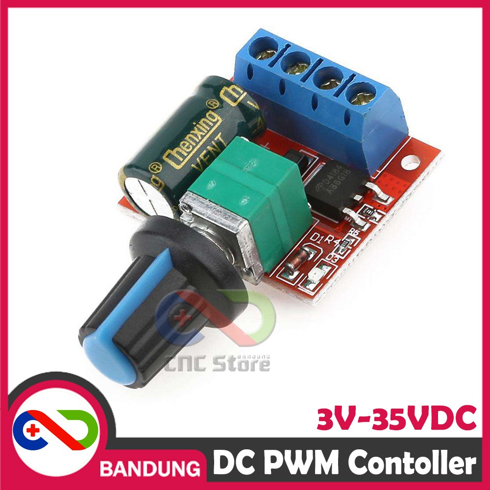 VARIABLE PWM MOTOR SPEED LED DIMMER CONTROLLER KONTROLLER DC 5A