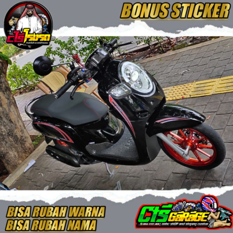 STRIPING TRANSPARAN SCOOPY NEW STYLELISH SIMPLE