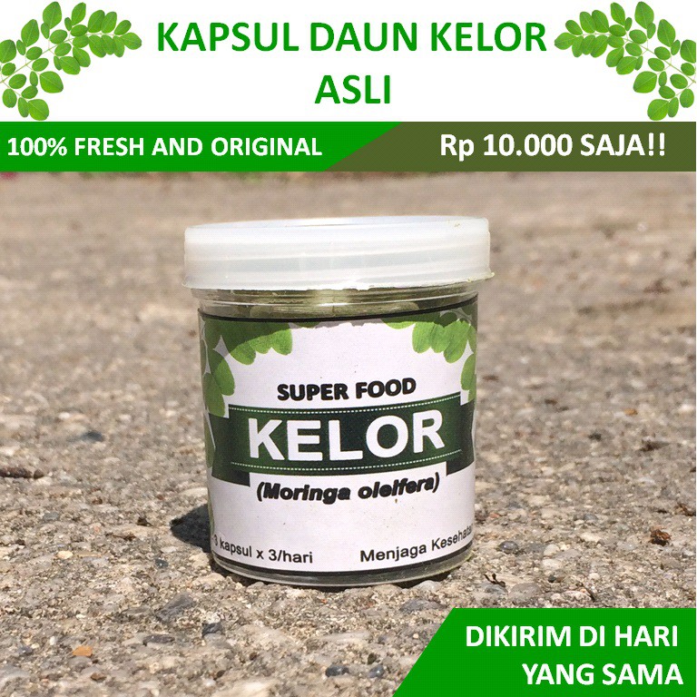 

KAPSUL DAUN KELOR ASLI | KELOR Super Food