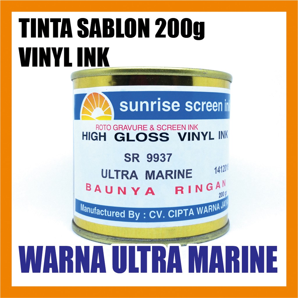 

Tinta / Cat Sablon Vinyl Ink 9937 ULTRAMARINE 200g