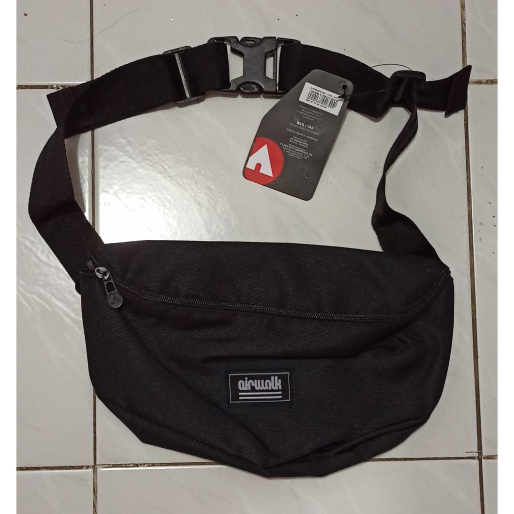 tas waistbag hitam airwalk original mutah