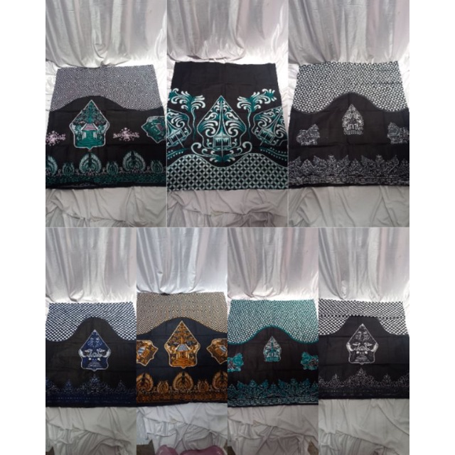 Sarung tanggung katun printing motif wayang/motif wayang gunungan