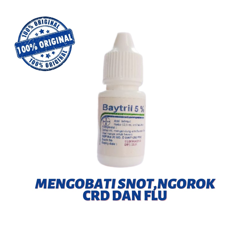 BAYTRIL 5% obat snot all hewan