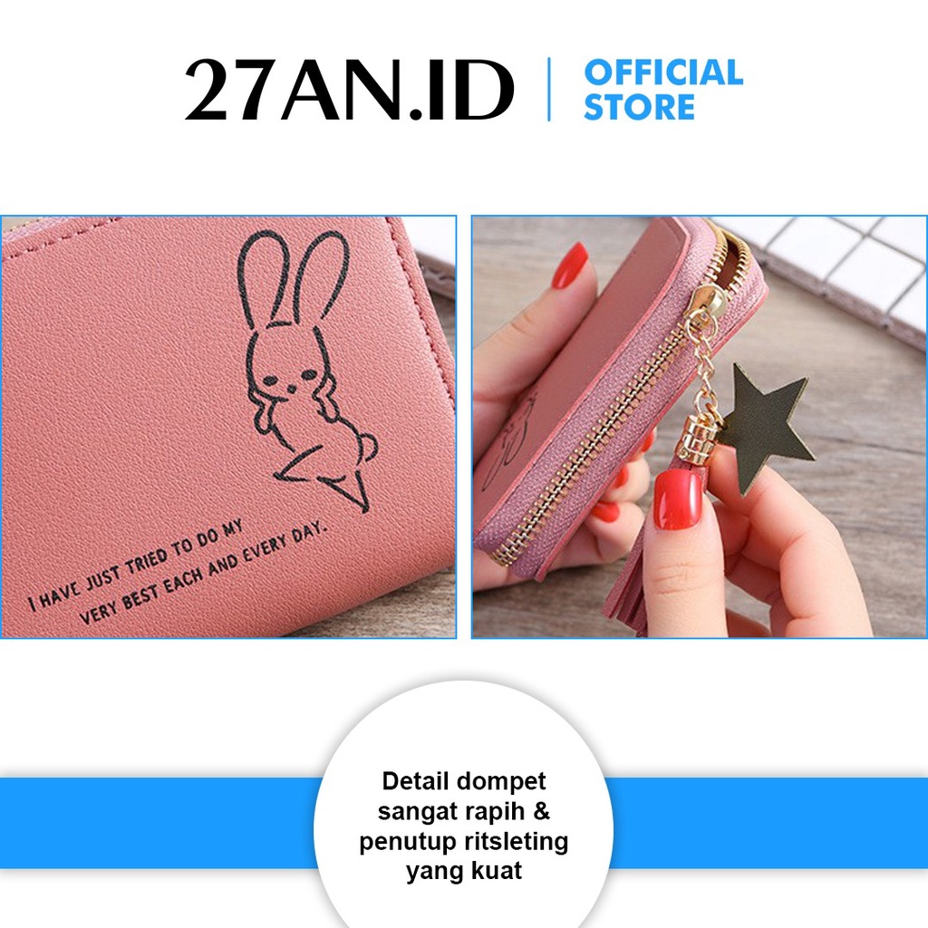 ( 27AN.ID ) DOMPET WANITA D04 DOVE DOMPET MINI GRACE KOREAN FASHION TRENDY FASHION WALLET C6 Image 3