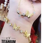 TiTanium Set gelang kalung Rf2