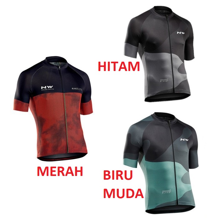 Baju Jersey Cycling Sepeda Import NW untuk Pria Premium II