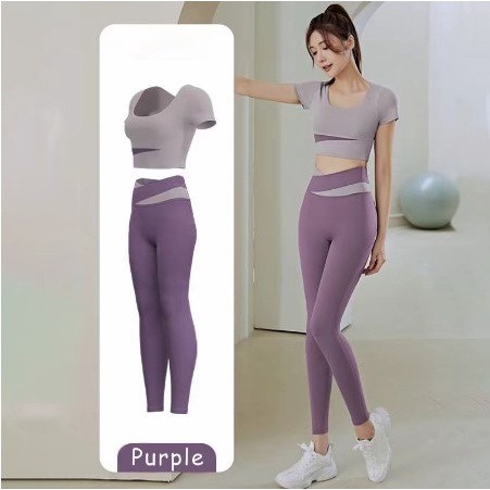 SPORTSUIT - Setelan Baju Olahraga Senam Wanita Aerobic Gym Yoga Training Zumba Fitness Set Import