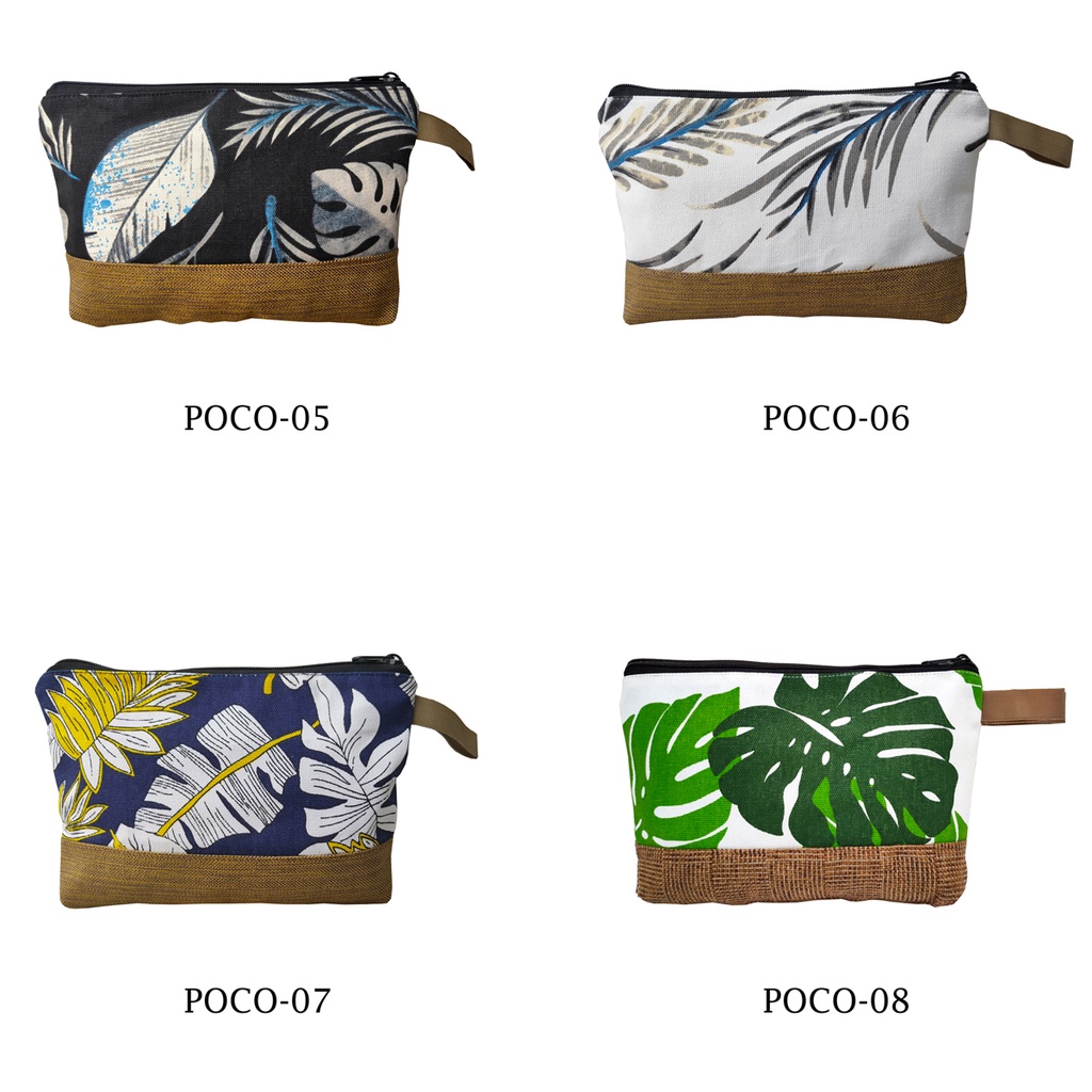 Pouch Kanvas Kombinasi Bisa Souvenir 26x17 Motif POCO-05 Ke POCO-08