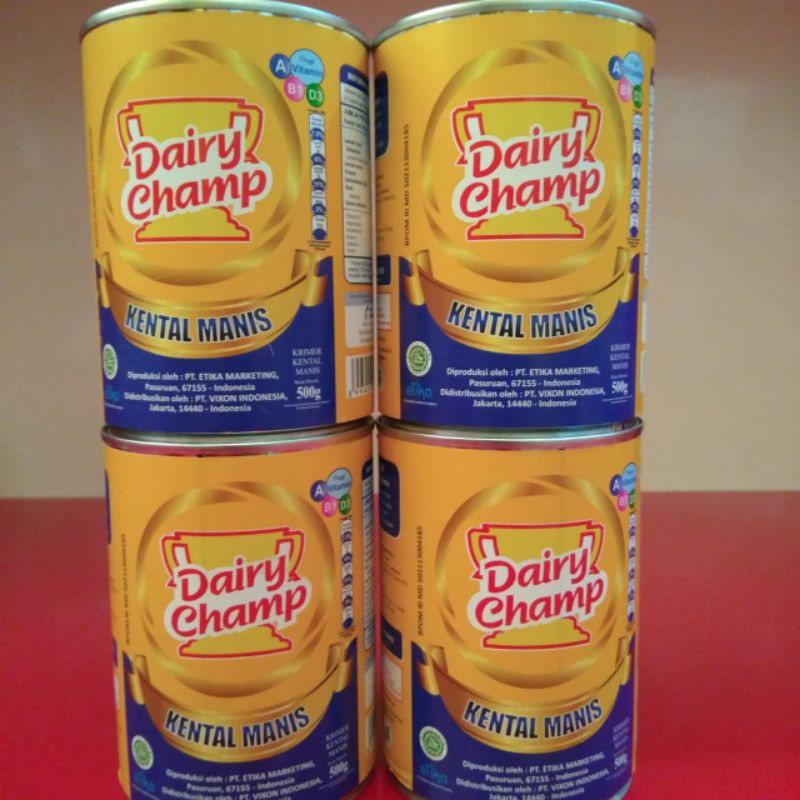 Jual Susu Kental Manis Dairy Champ 500gr Shopee Indonesia