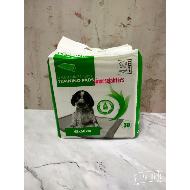 Jual MPets Green Grass Puppy Training Pads M 45cm x 60cm 30pcs Shopee Indonesia