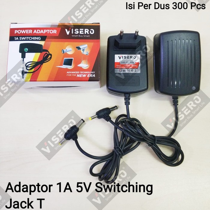 Adaptor 1A 5V Switching Jack T Visero