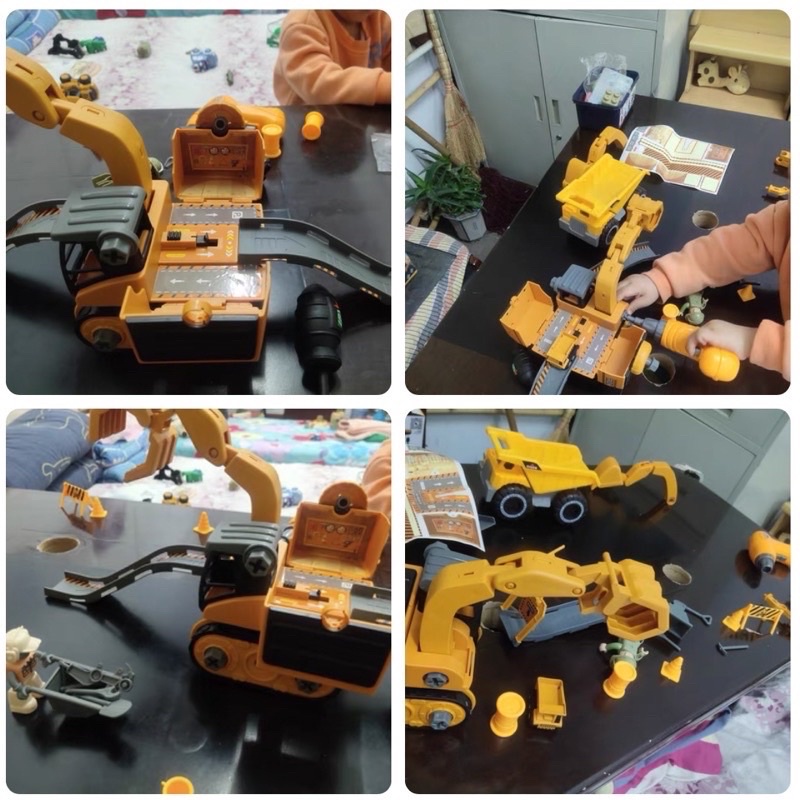 diy truck assembling car mainan merakit mobil pretend plays