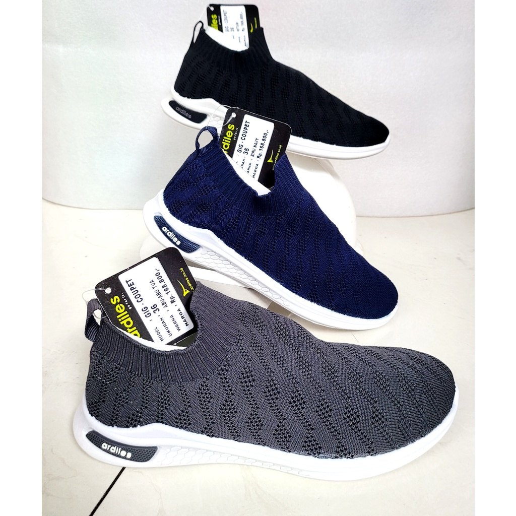 ARDILES CASEY WOMEN Sepatu sneakers tanpa tali model Slipon Coupet PREMIUM SIZE 33 sd 40 TAMPIL ELEGANCE  MEWAH