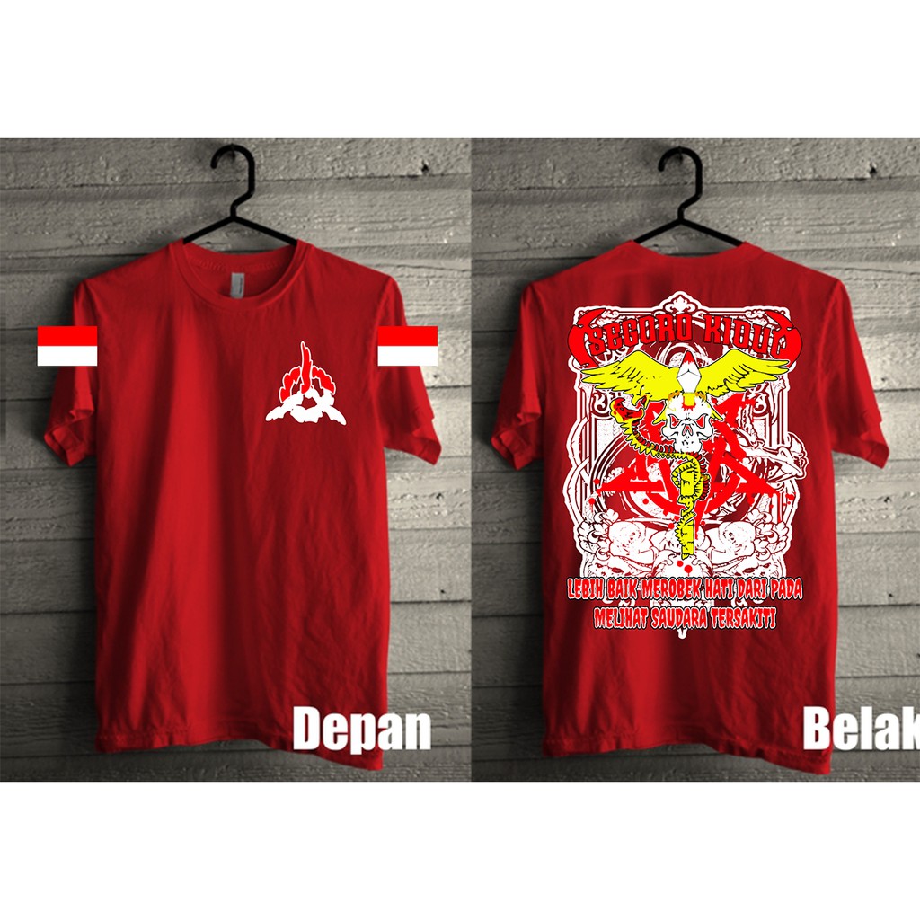 Kaos Ligas Pagar Nusa-Kaos Pagar Nusa Ligas-Warna Merah