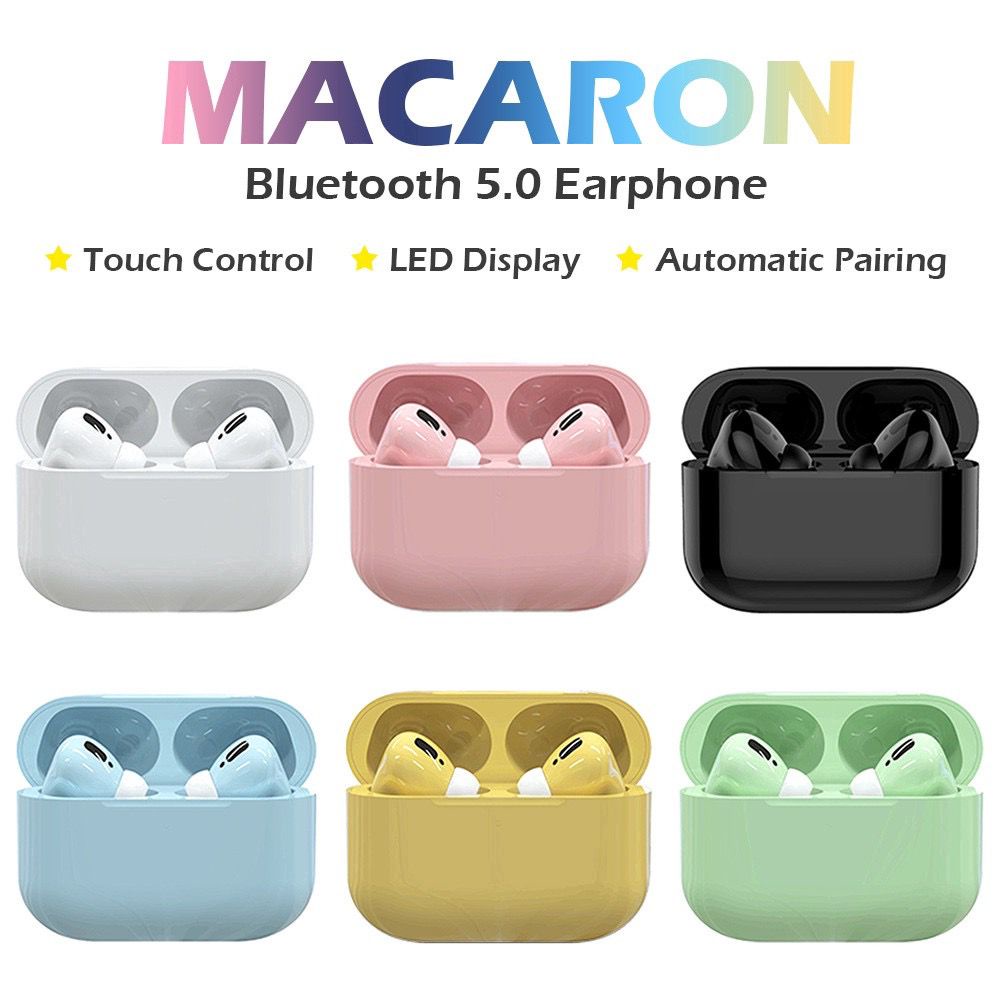 LDS Macaron Original Air 3 Pro InPods 13 Bluetooth Earphone Wireless Headphones I13 TWS