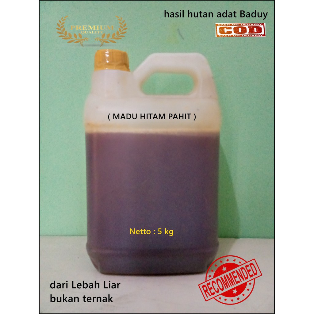 Madu hitam pahit uray trigona klenceng sarang asli murni obat herbal kesehatan odeng baduy