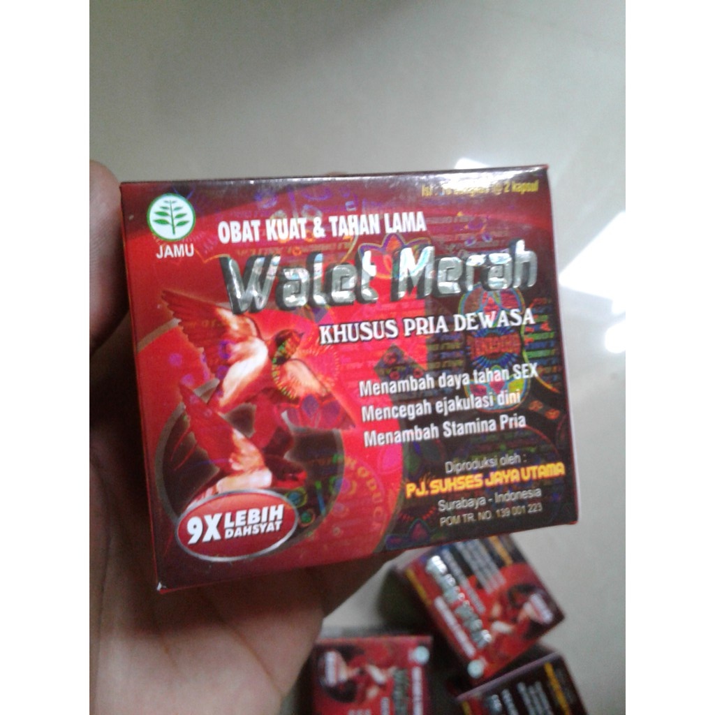 Kapsul Walet Merah Jamu Obt Kuat Original