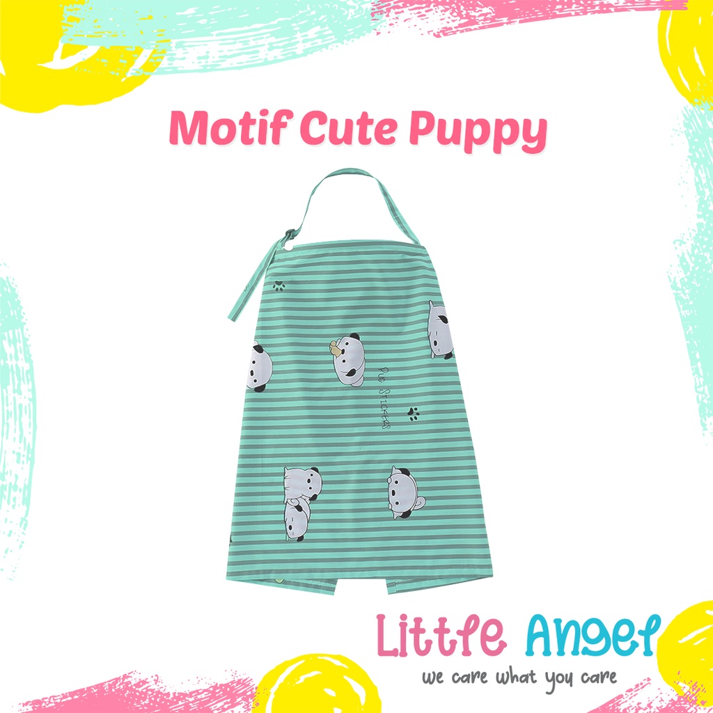 APRON KAIN IBU MENYUSUI Celemek Penutup Menyusui Bayi Jumbo Melingkar Premium Baby Nursing Cover Motif Unik Lucu