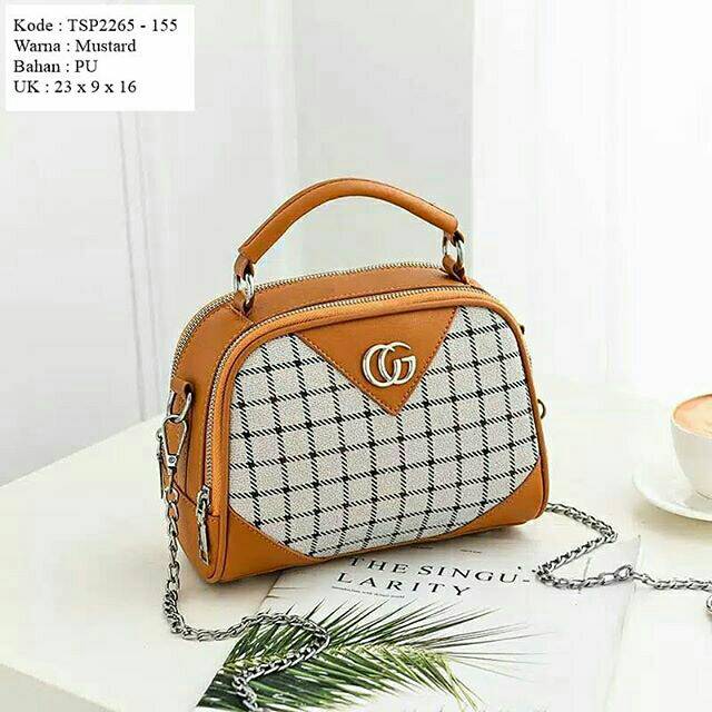 ❤Ready Surabaya  TAS IMPORT READY SURABAYA   TSP2265 MUSTARD