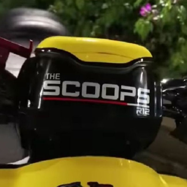 Stiker Cutting Aksesoris Motor SCOOPY THE SCOPS R12 Variasi Viral Motor Scoppy Termurah 2022