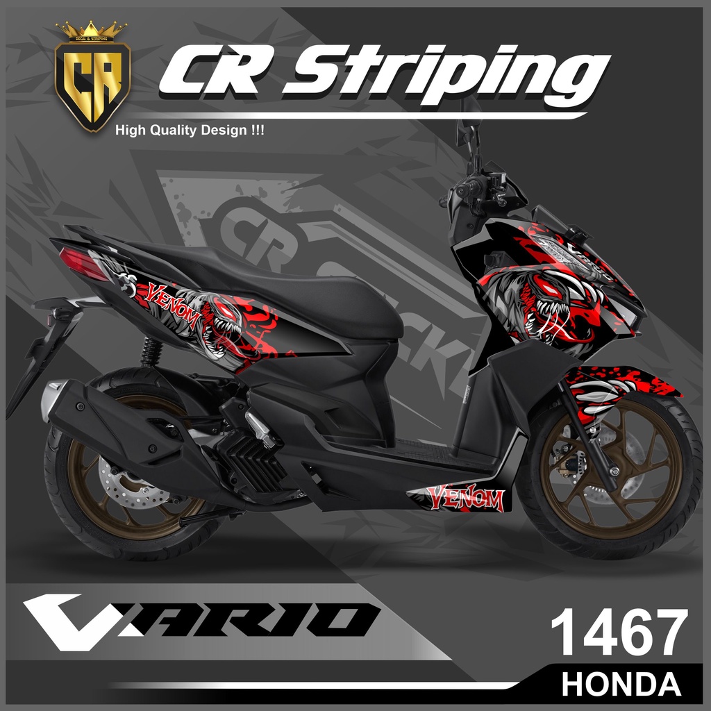 Decal Sticker Honda Vario 160 New Fullbody 2022 - Aksesoris Sepeda Motor Stiker Variasi Vario 160 20