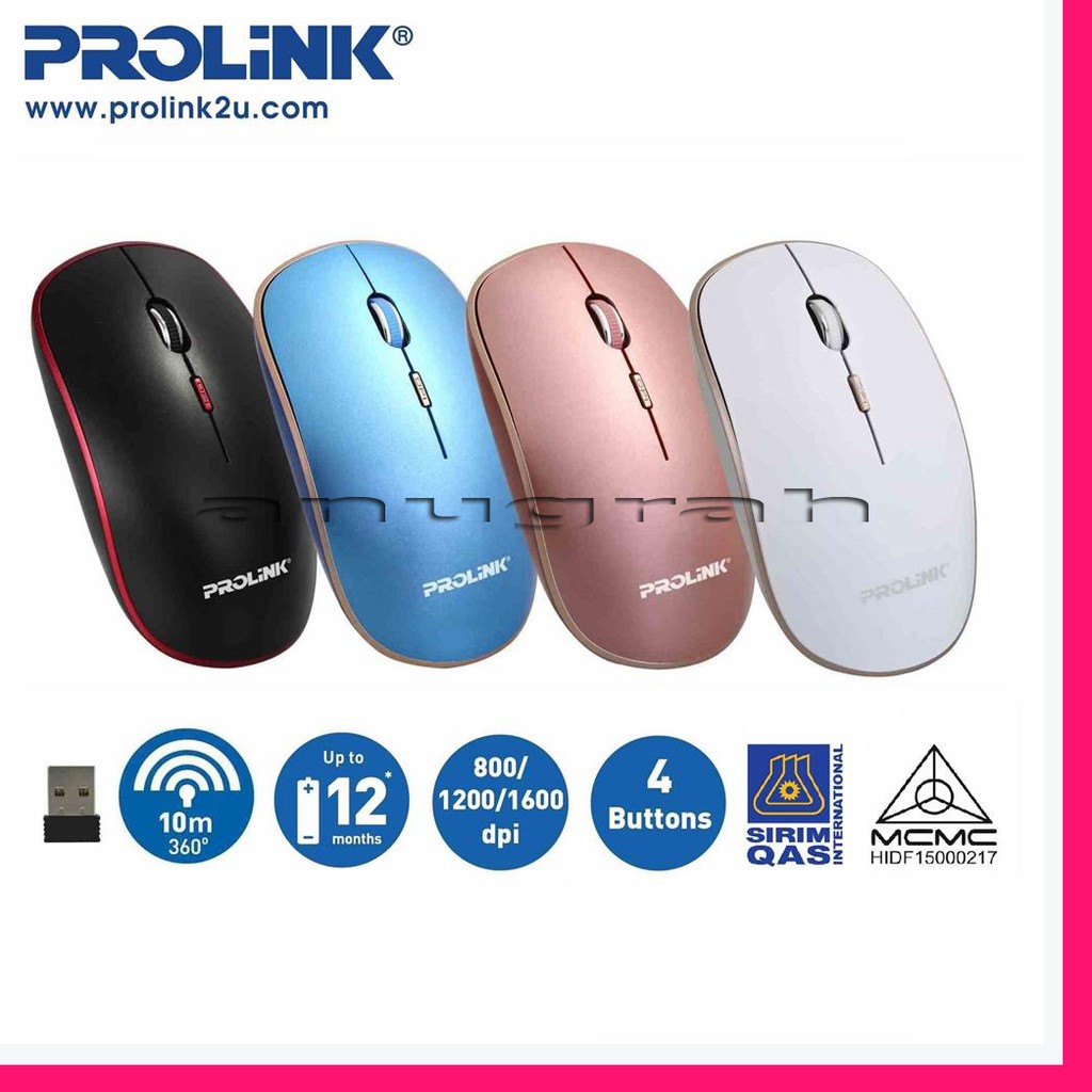 PMW6006  2.4GHz Wireless Optical Mouse prolink