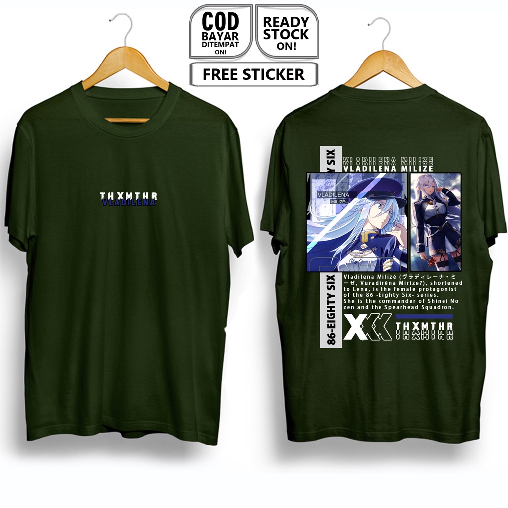 KAOS LENA VLADILENA MILIZE 86 EIGHTY SIX WAIFU ANIME MANGA SHINEI NOUZEN ANJU EMMA SPEARHEAD AQUADRO