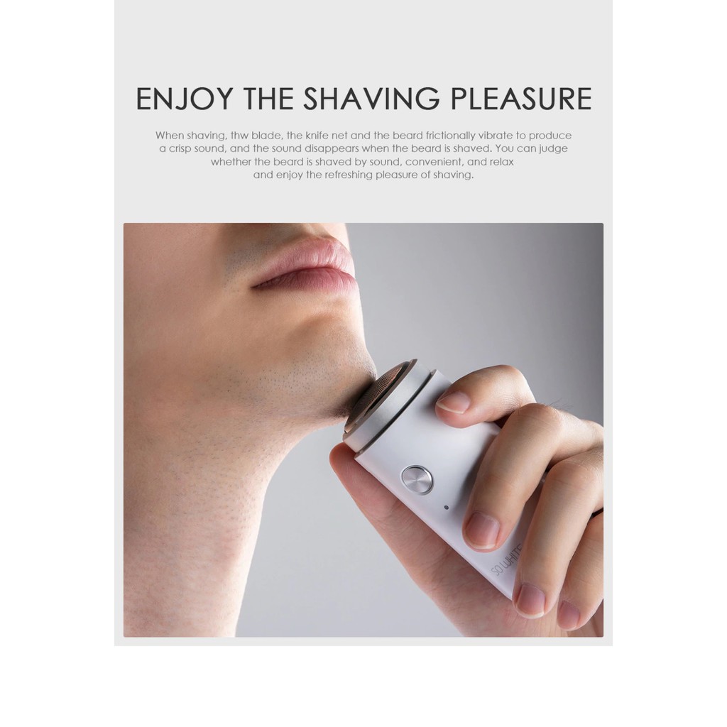 PINJING SO WHITE Mini Electric Shaver Alat Cukur Elektrik - ED1