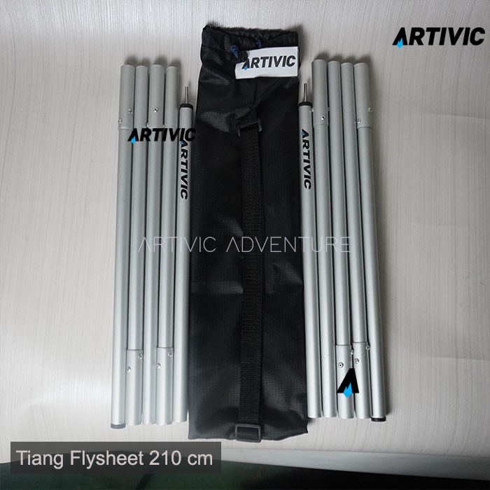 Sepasang Tiang Flysheet 210cm Aluminium Alloy Pole Artivic Ultralight