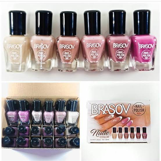 [ 24 PCS ] KUTEK BRASOV NUDE SERIES PERBOX ISI 24 PC ORIGINAL BPOM - KUTEKS NUDE COLOR - NAIL POLISH