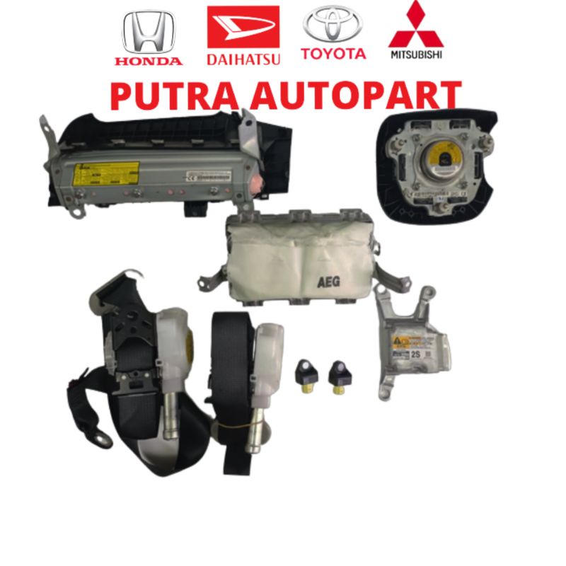 airbag fullset air bag komplit fortuner vrz original