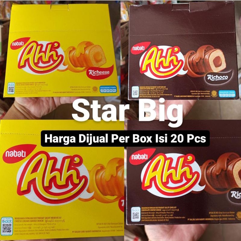 Jual Snack Wafer Roll Richeese Richoco Nabati Ahh Keju Cokelat Krim Salut Shopee Indonesia