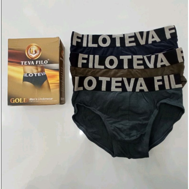 CELANA DALAM TEVA FILO 311|| CELANA DALAM PRIA (3 pcs)