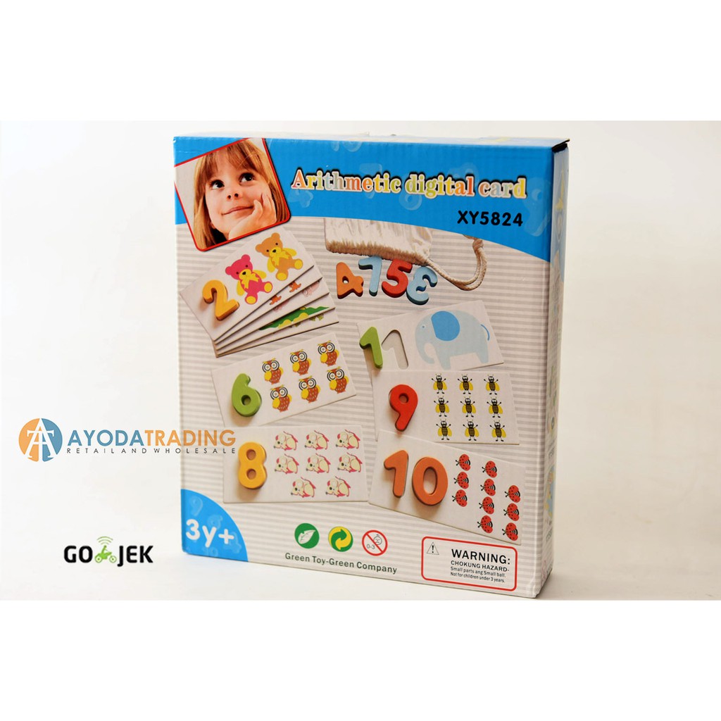 Mainan Edukasi Puzzle Number Angka Berhitung Anak Bayi