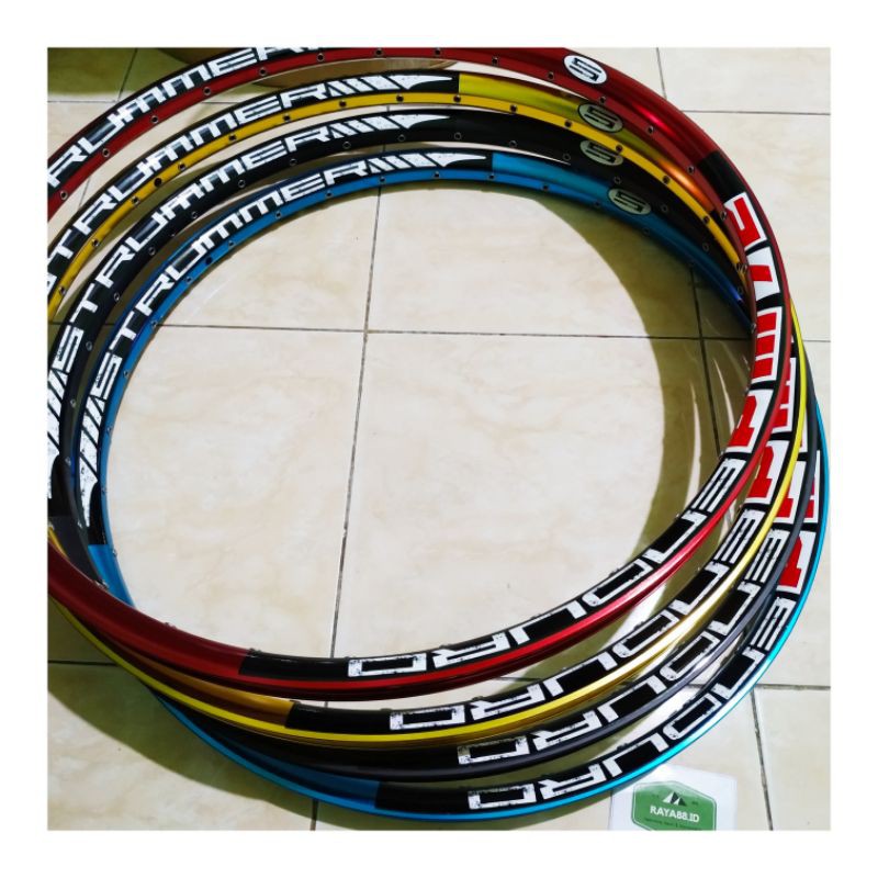 RAYA88 SEPASANG RIMS VELG MTB 32H STRUMMER 27.5 ENDURO PM72 LEBAR 33.8