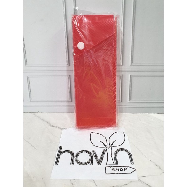 kotak pensil slot kancing/kotak pensil laci/pensil case/tempat pensil-MERAH