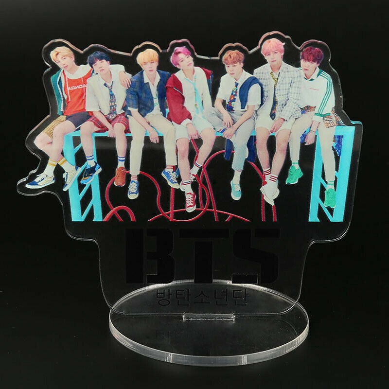 Kpop Bangtan Boys BTS Character Stand Plates Display Group Standee Model Acrylic