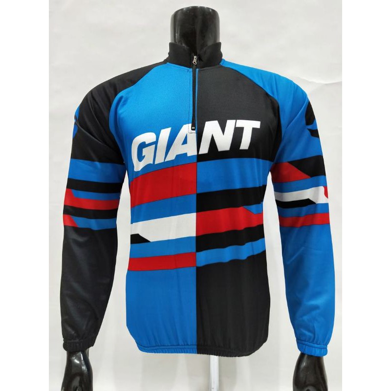 Jersey Kaos Sepeda Roadbike Merah Hitam putih garis