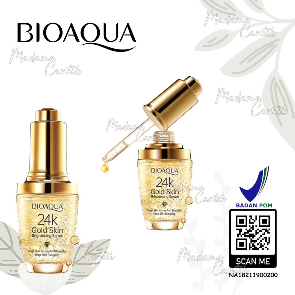 ✿ MADAME ✿ BIOAQUA SERUM WAJAH 24K GOLD SERUM ESSENCE CREAM BPOM ORIGINAL